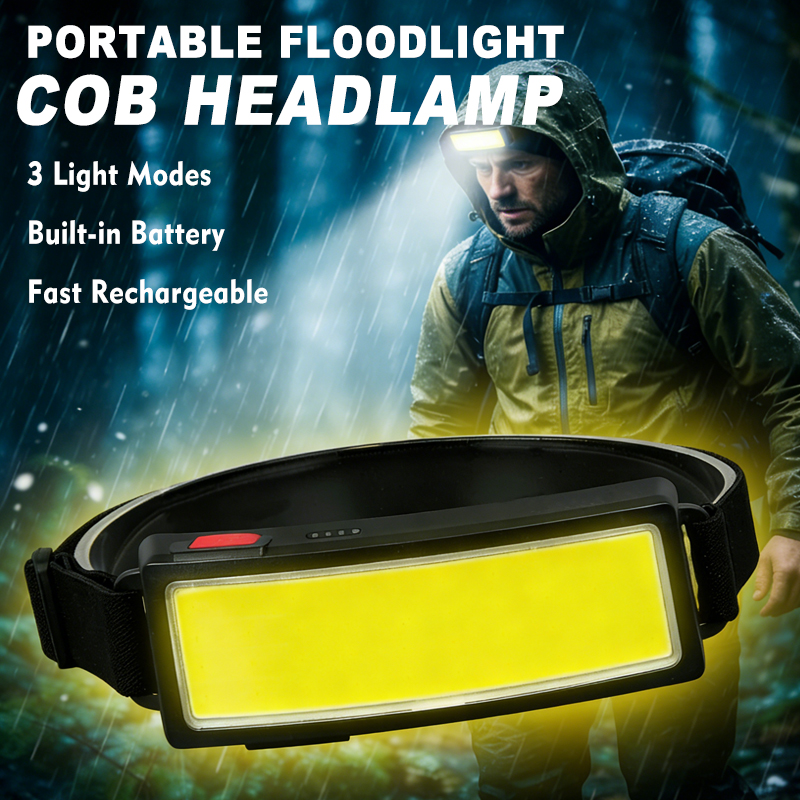 Outdoor Power Supply - Powerful COB LED Headlamp 4 Lighting