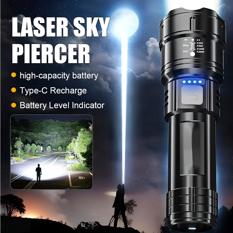 Outdoor Power Supply - High Power P50 LED Flashlight USB