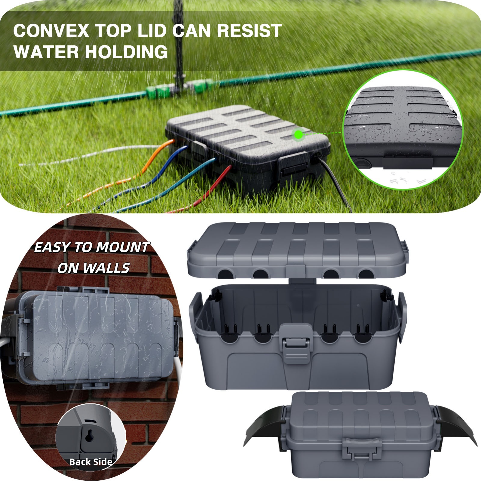 Outdoor Power With Timer - 2PK Outdoor Electrical Box Set Small