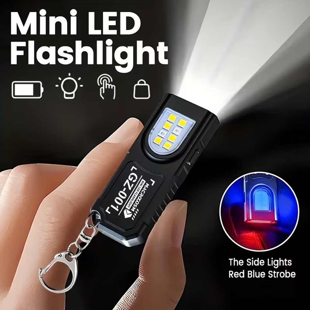 Outdoor Power Supply - Mini COB LED Keychain Flashlight USB