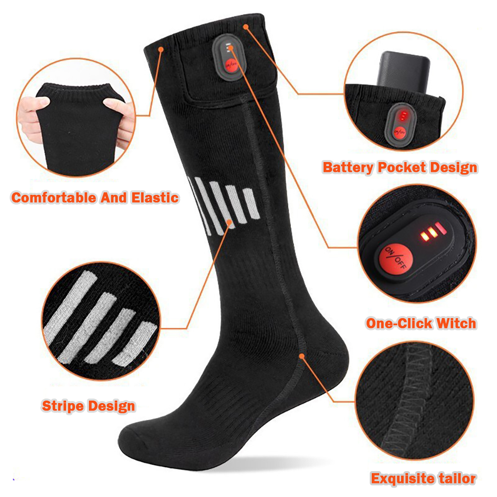 Winter Heated Socks With Batte - Outdoor Power Box ulasan dan harga
