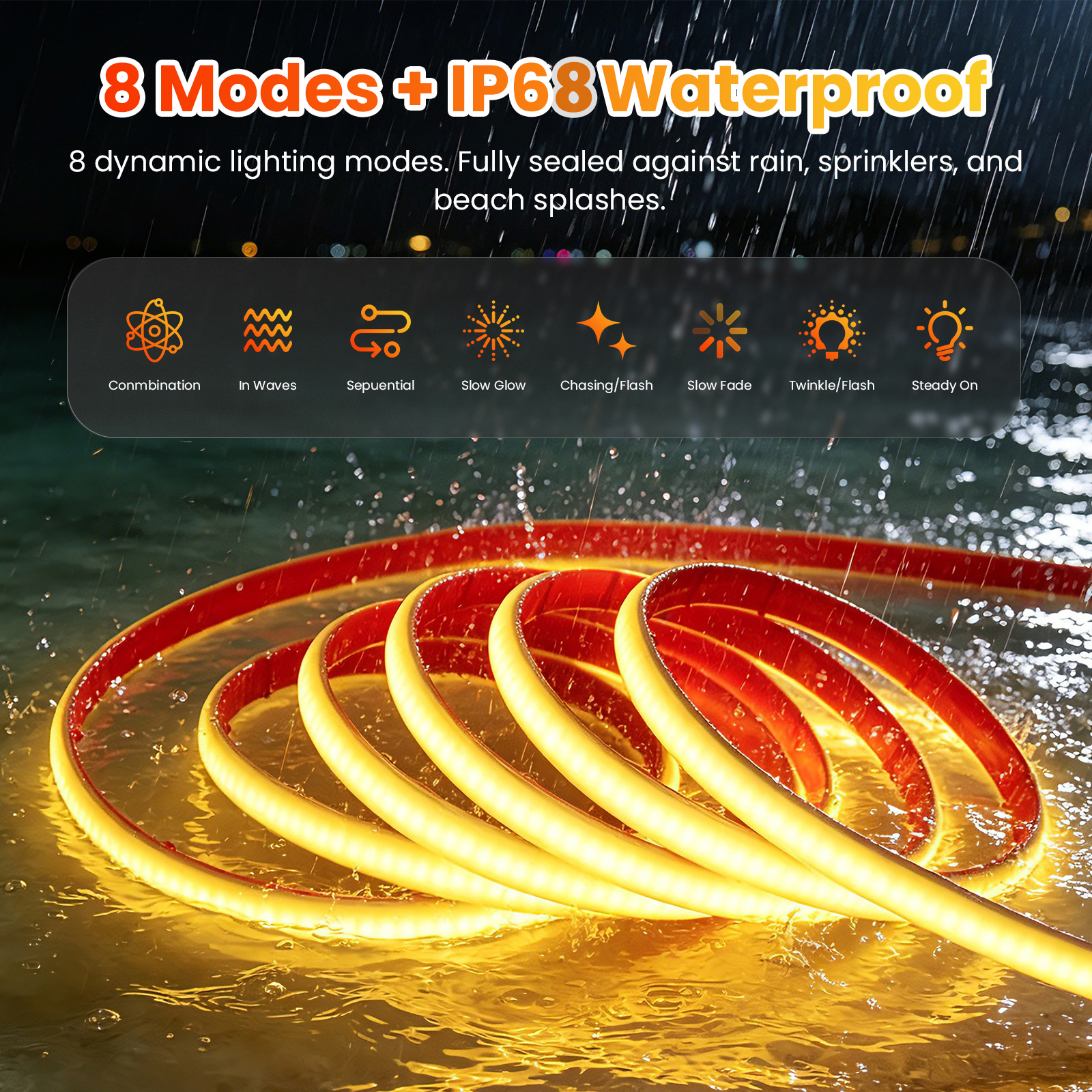 IP68 Solar Powered COB LED Neo - Outdoor Power Strip ulasan dan harga