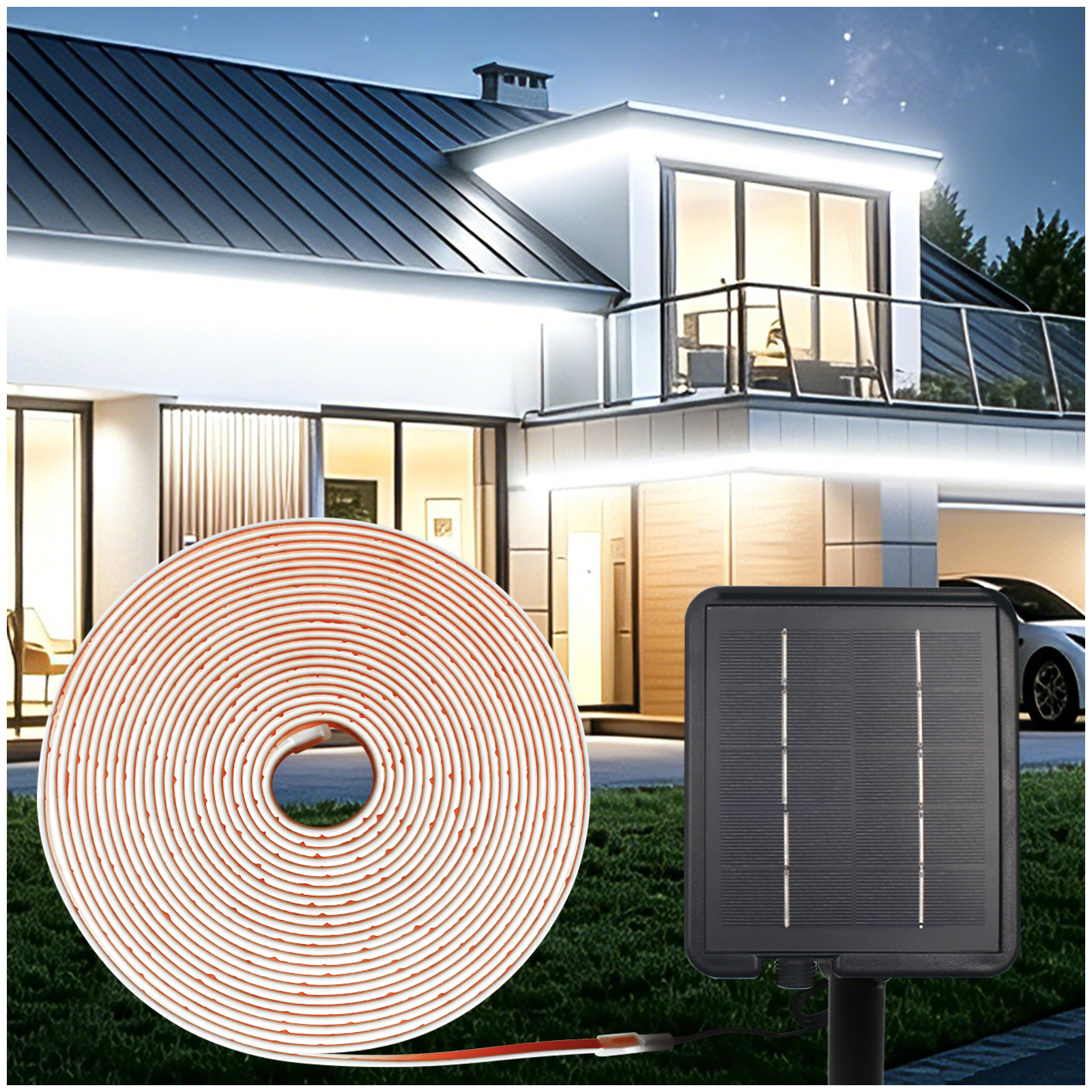 IP68 Solar Powered COB LED Neo - Outdoor Power Strip ulasan dan harga