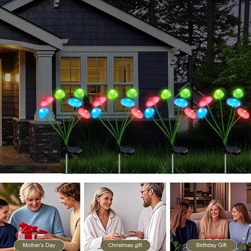 Solar Powered Outdoor LED Jell - Outdoor Yard Power Stake ulasan dan harga