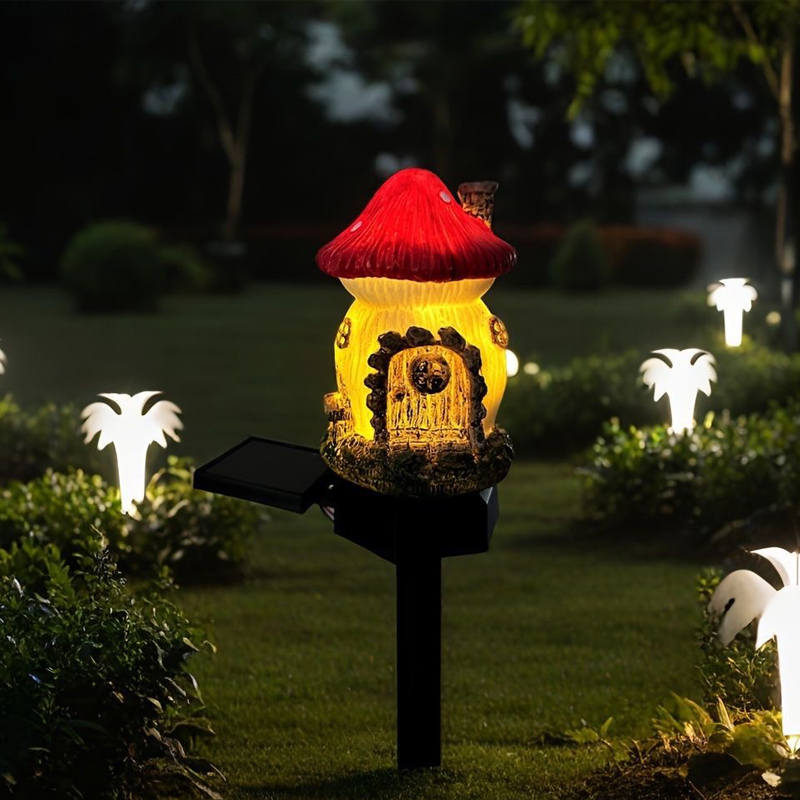 Solar Powered Mushroom Lights  - Outdoor Yard Power Stake ulasan dan harga