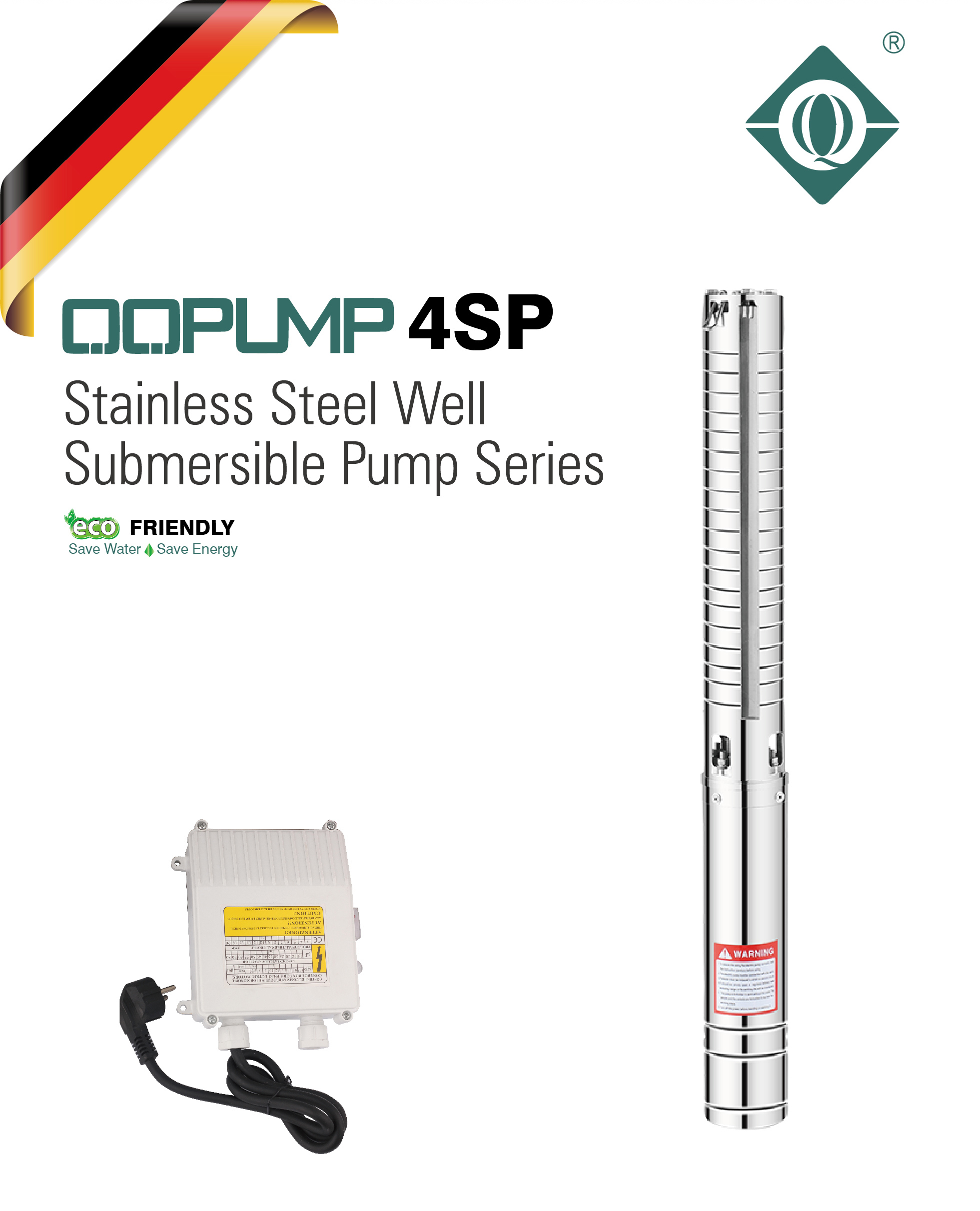4SPM2/9 0.37KW 0.5HP 304 Stain - Water Pump Submersible ulasan dan harga