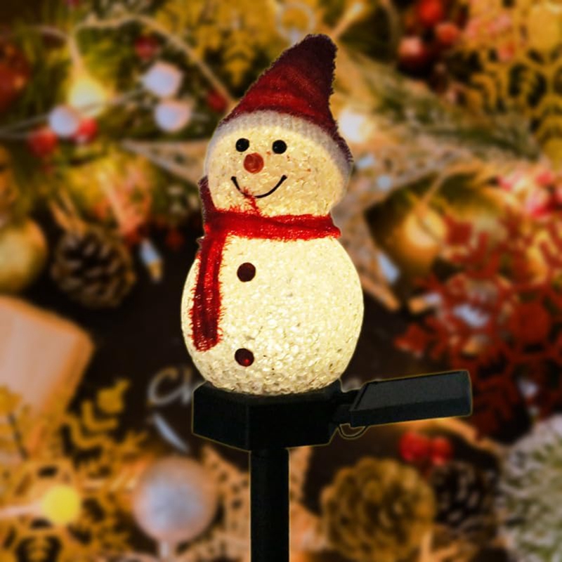 LED Snowman Solar Garden Light - Outdoor Yard Power Stake ulasan dan harga