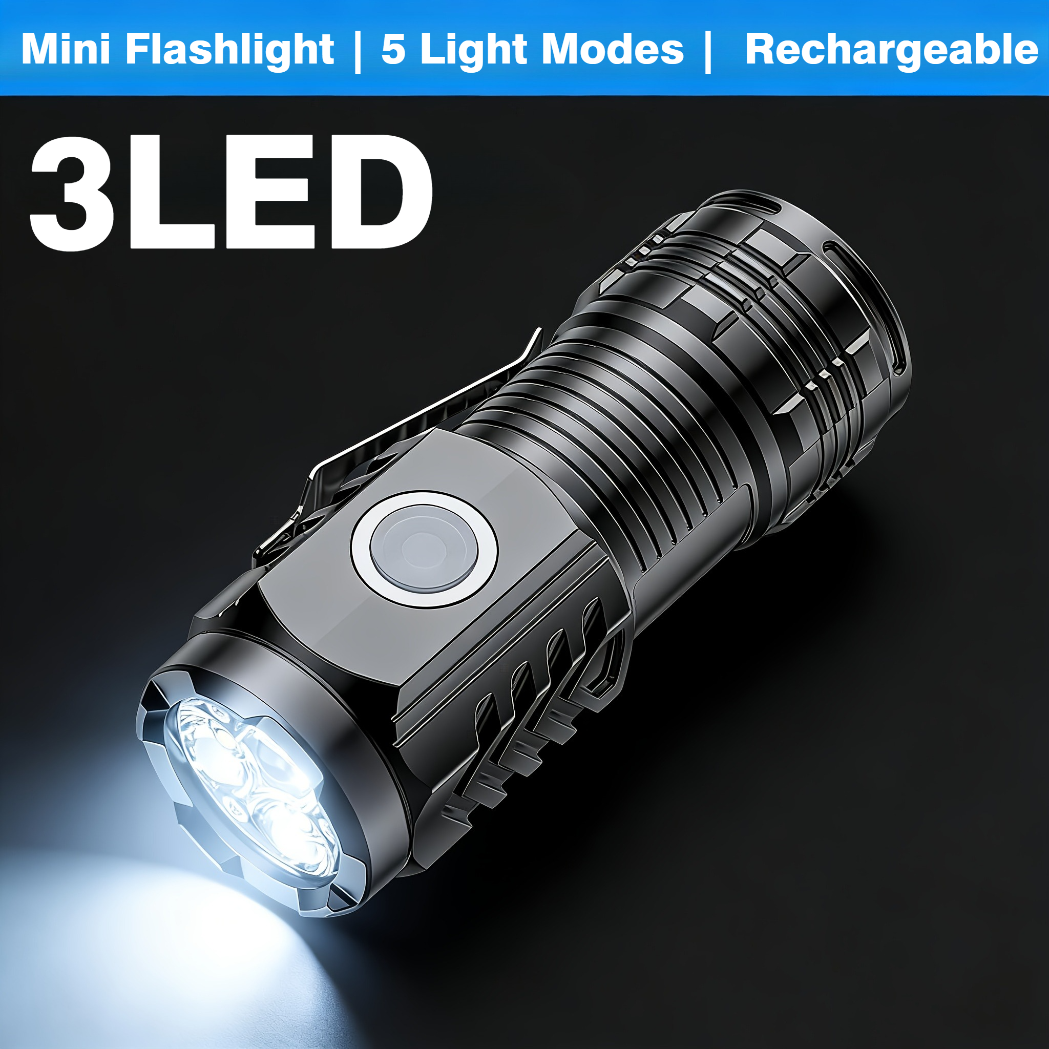 Portable Mini 3 LED Handheld F - Outdoor Power Supply ulasan dan harga