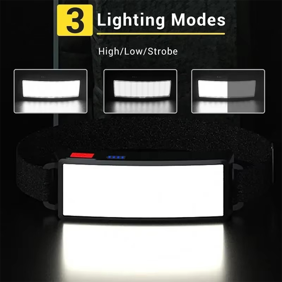 Powerful COB LED Headlamp 4 Li - Outdoor Power Supply ulasan dan harga