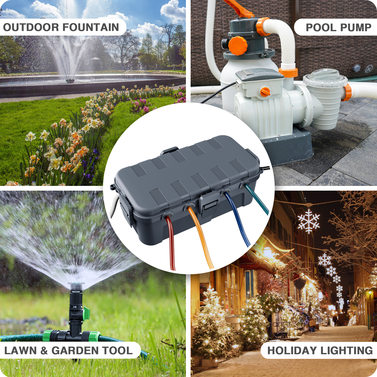 Outdoor Electrical Box Waterpr - Outdoor Power Box ulasan dan harga