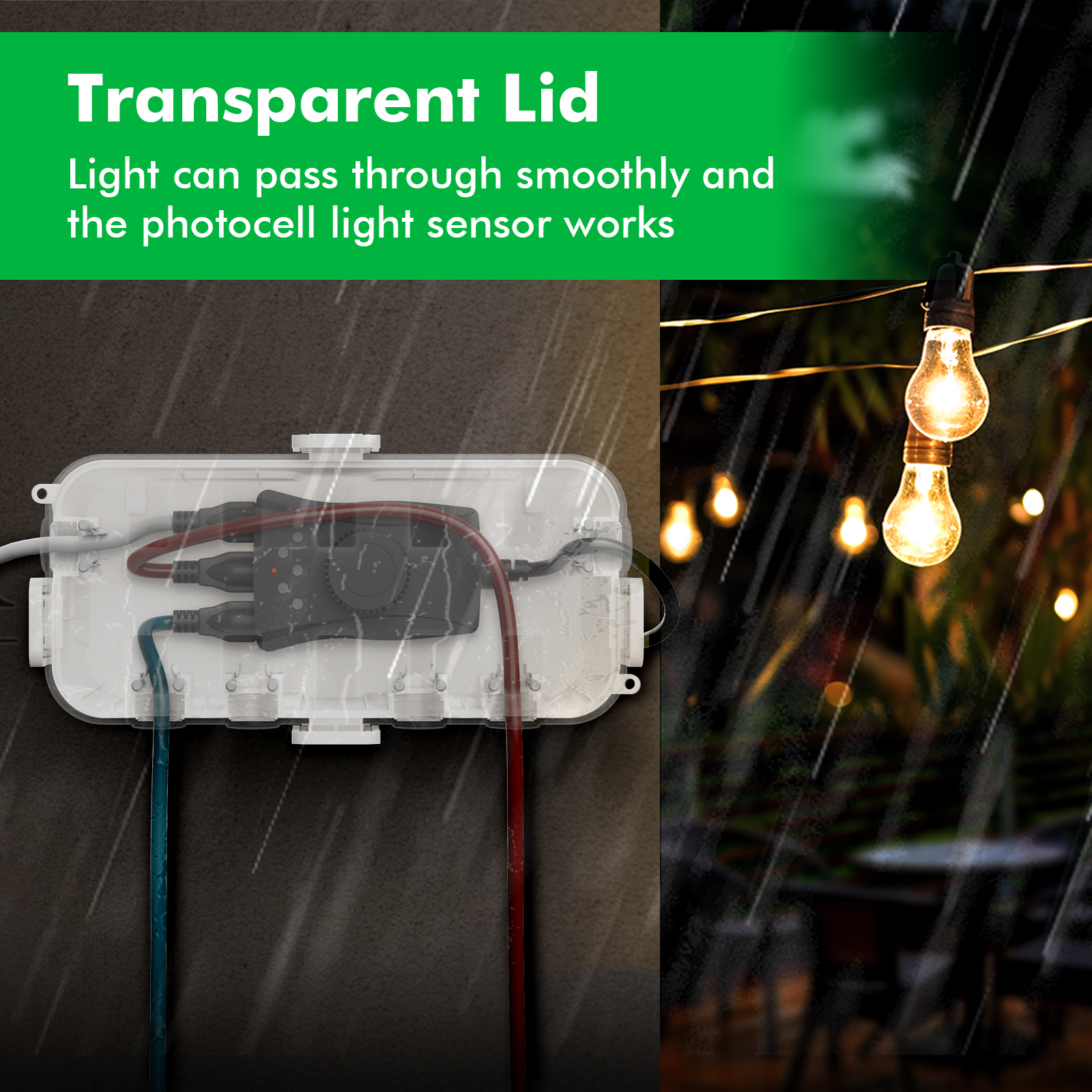Waterproof Outdoor Electrical  - Outdoor Power With Timer ulasan dan harga