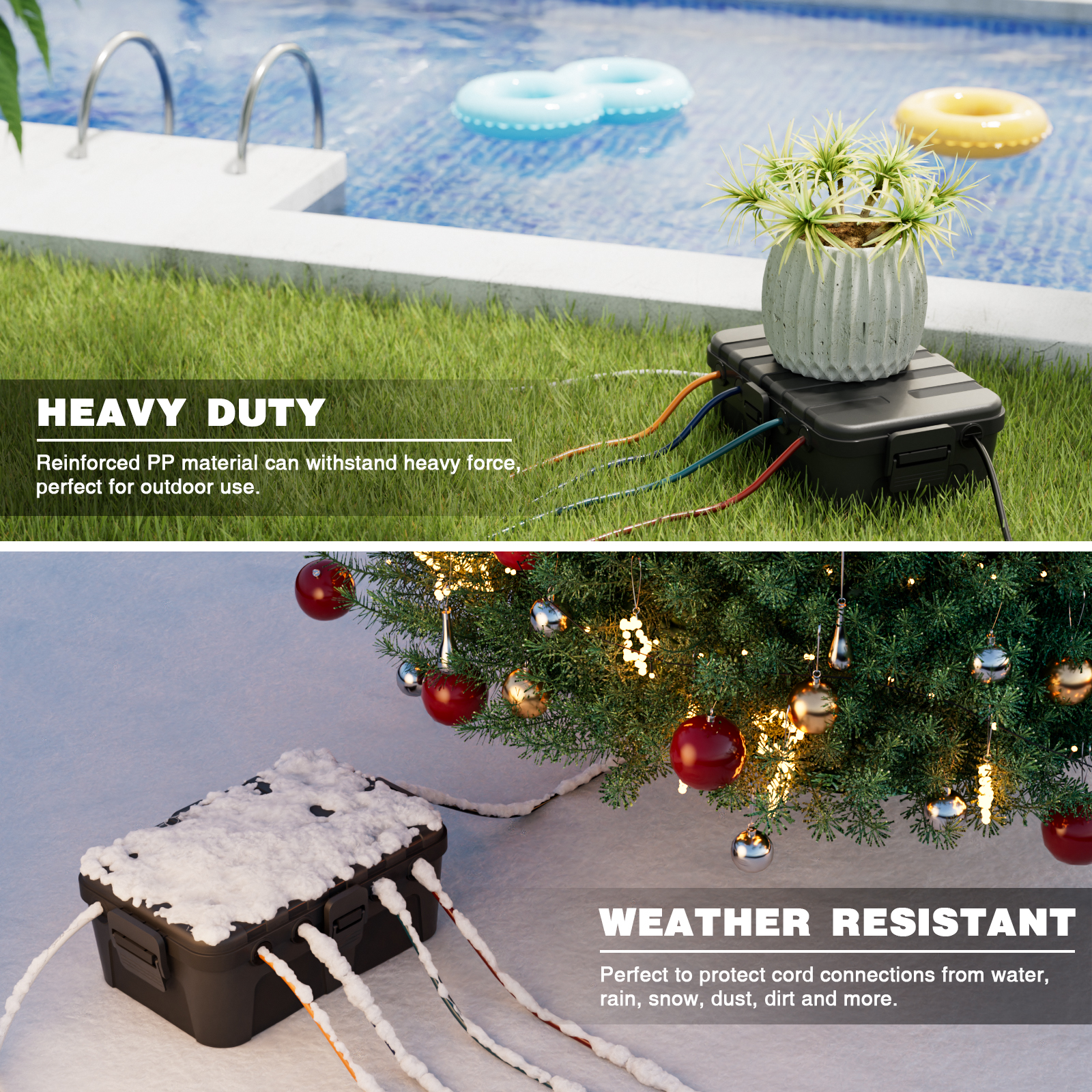 Restmo Large Outdoor Electrica - Outdoor Power Strip ulasan dan harga