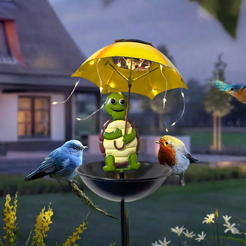 Solar-Powered Bird Feeder Ligh - Outdoor Yard Power Stake ulasan dan harga