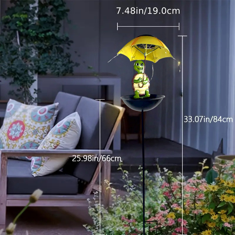 Solar-Powered Bird Feeder Ligh - Outdoor Yard Power Stake ulasan dan harga
