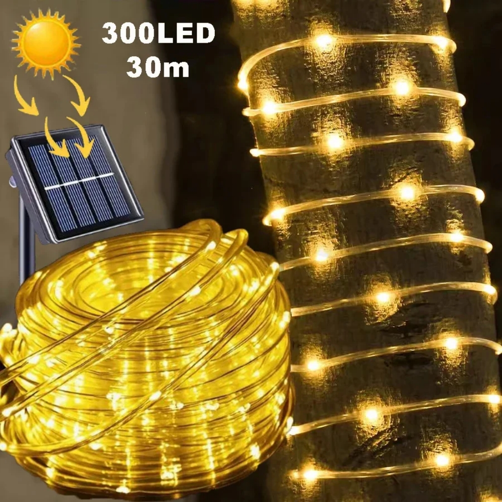 LED Solar Strip Rope Tube Fair - Outdoor Power Strip ulasan dan harga