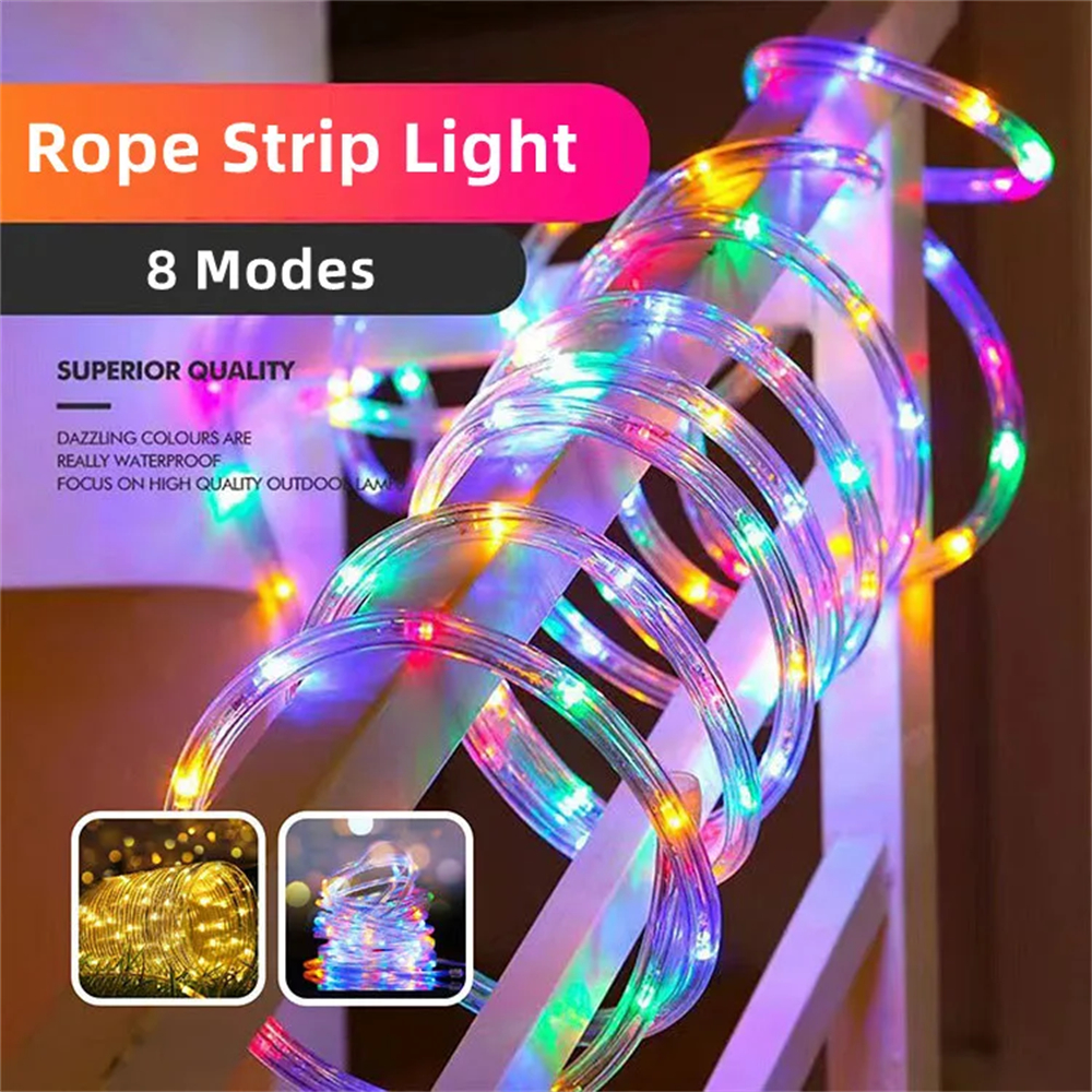 LED Solar Strip Rope Tube Fair - Outdoor Power Strip ulasan dan harga