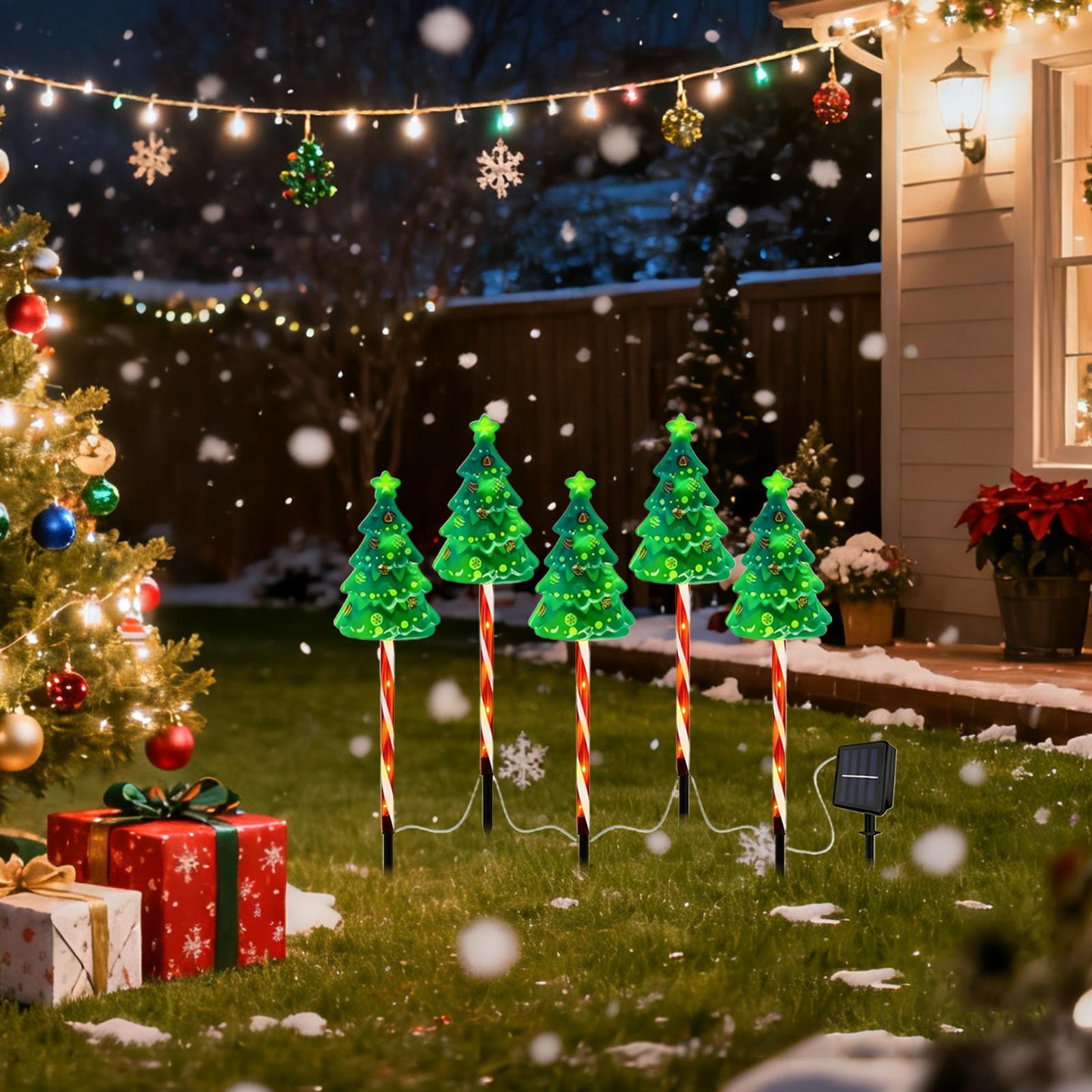 Christmas Tree Driveway Light  - Outdoor Yard Power Stake ulasan dan harga