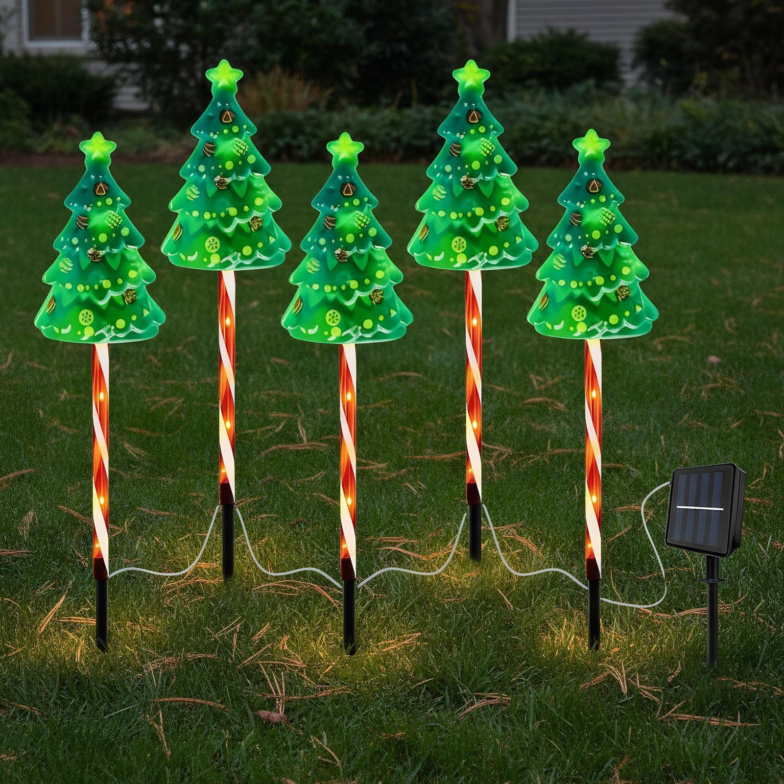 Christmas Tree Driveway Light  - Outdoor Yard Power Stake ulasan dan harga