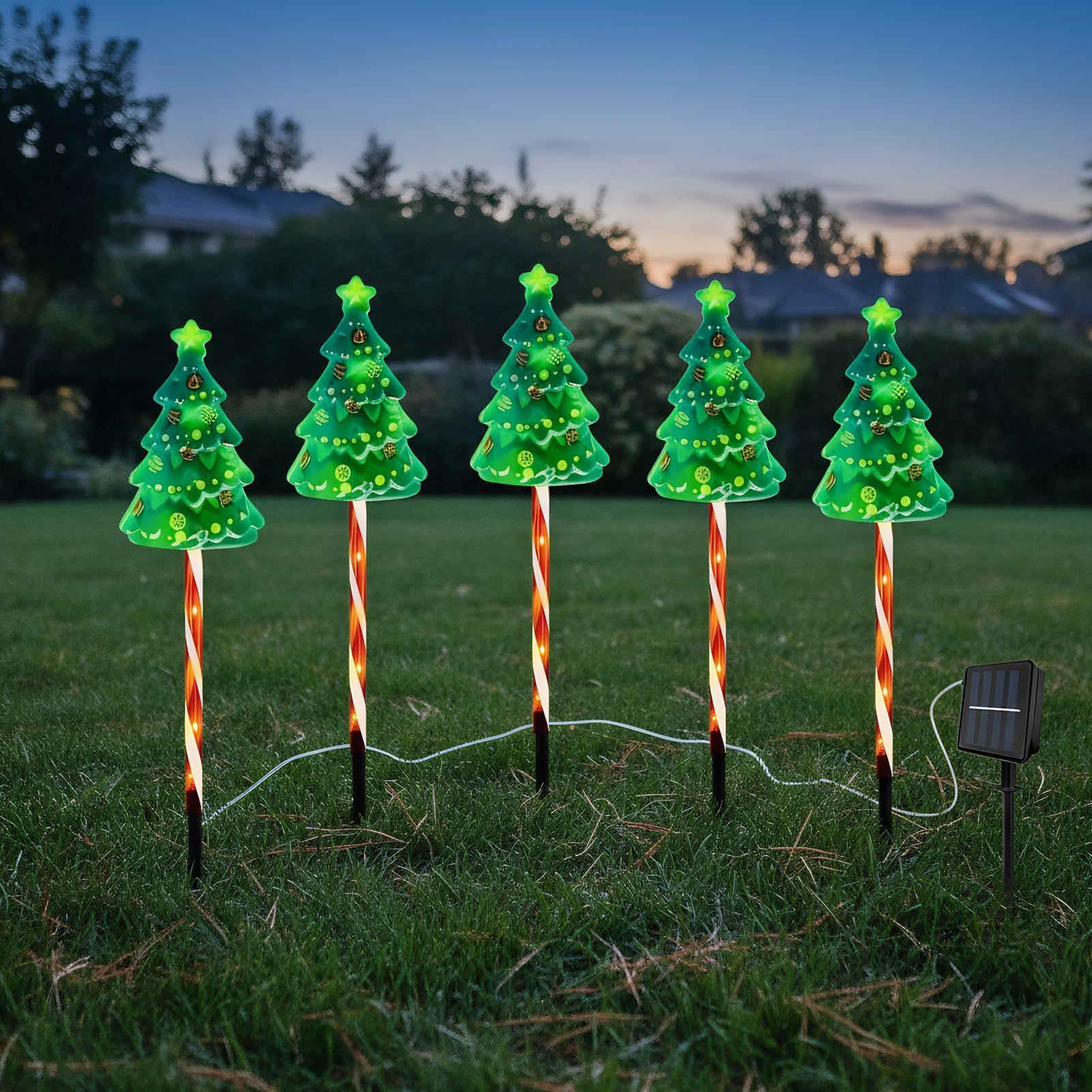Christmas Tree Driveway Light  - Outdoor Yard Power Stake ulasan dan harga
