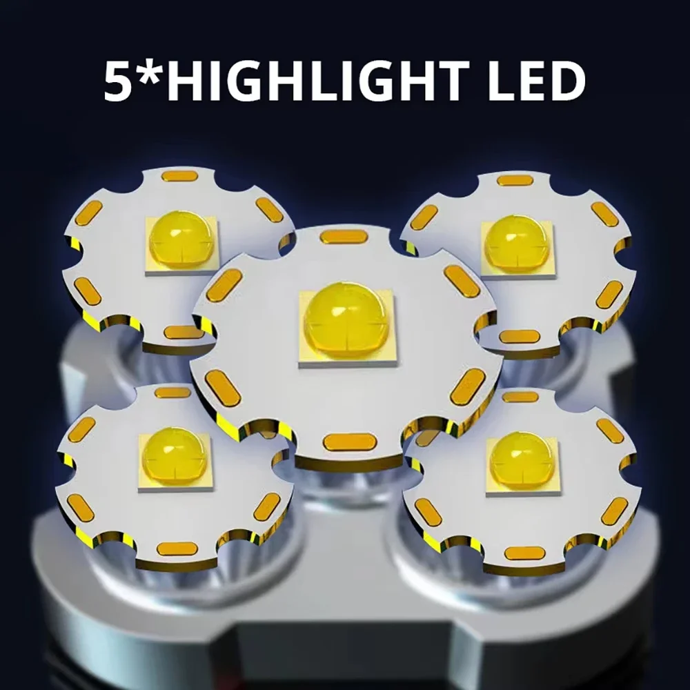 5 LED High Power Led Flashligh - Outdoor Power Supply ulasan dan harga