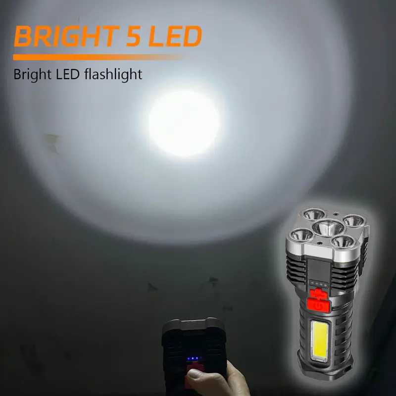 5 LED High Power Led Flashligh - Outdoor Power Supply ulasan dan harga