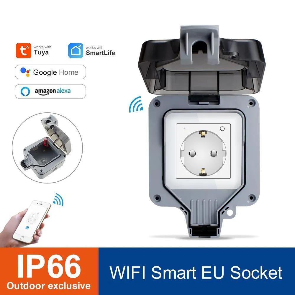 Smart Outdoor Waterproof Socke - Outdoor Power Outlet Wifi ulasan dan harga