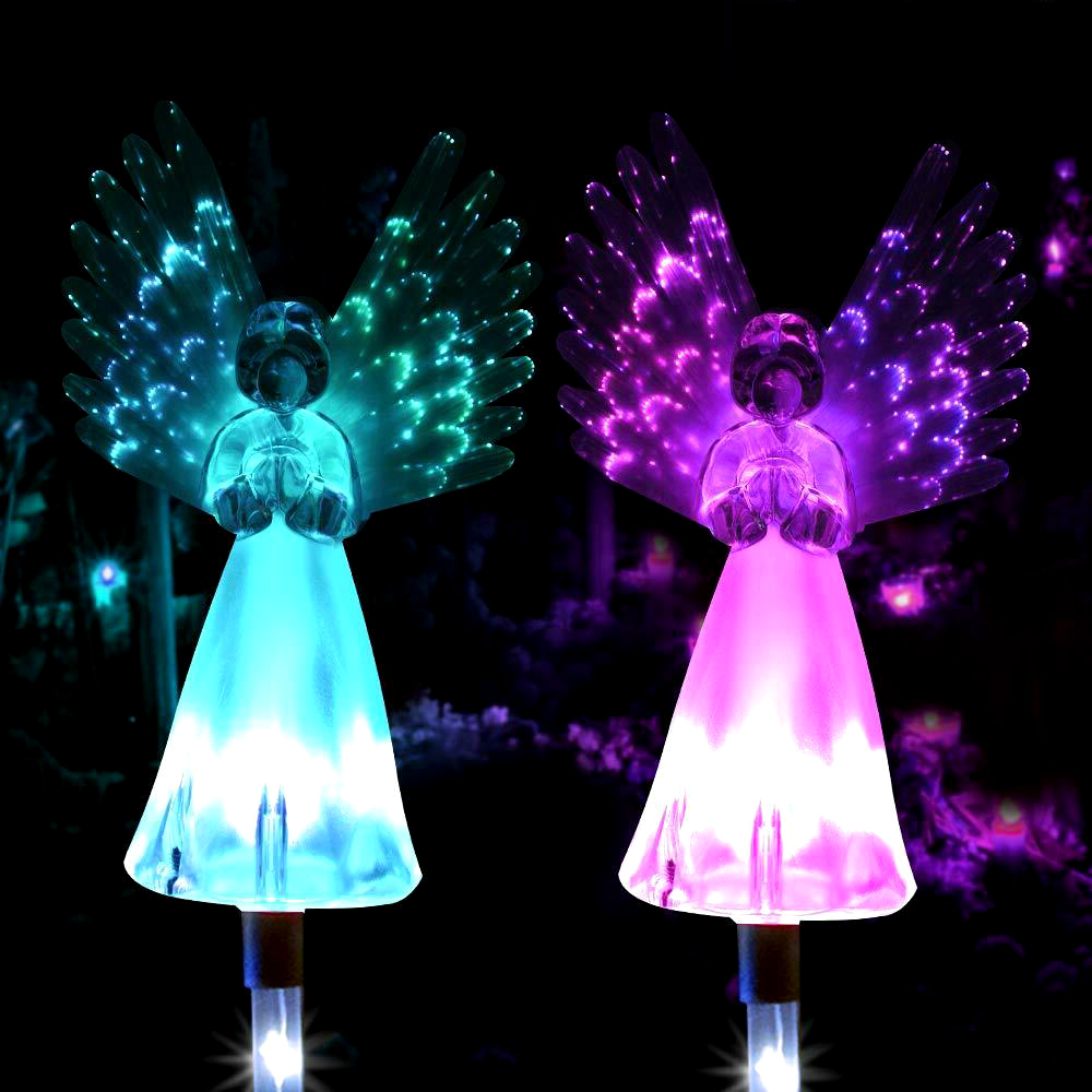 Solar Angel Stake Lights Solar - Outdoor Yard Power Stake ulasan dan harga
