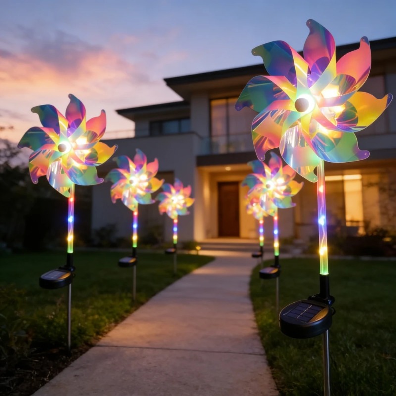 2pc New Solar Powered LED Pinw - Outdoor Yard Power Stake ulasan dan harga