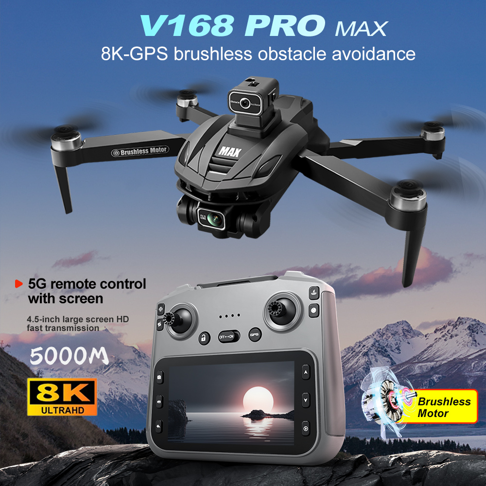 V168 PRO Max GPS Drone 8K Prof - Outdoor Power Box ulasan dan harga