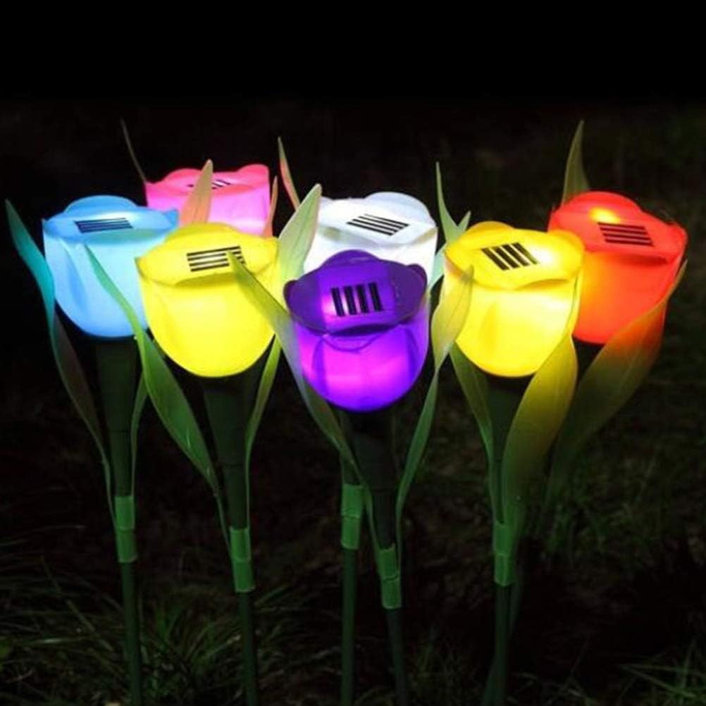 1-10PCS Solar Powered Tulip Gr - Outdoor Yard Power Stake ulasan dan harga