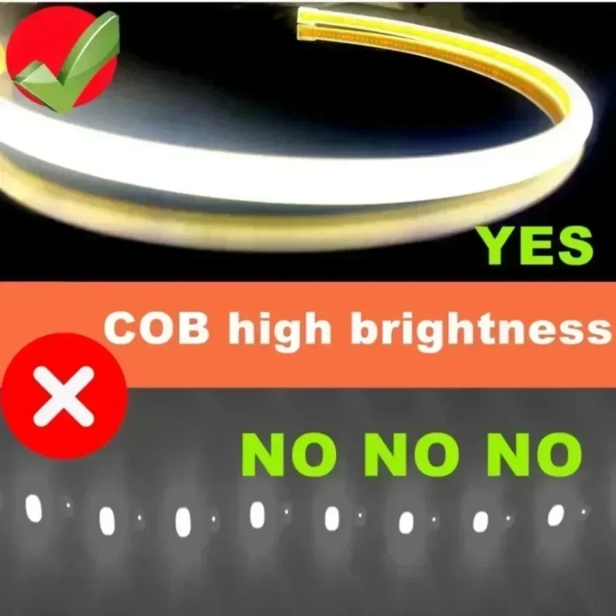 288LEDs/m COB LED Strip 220V D - Outdoor Power Strip ulasan dan harga