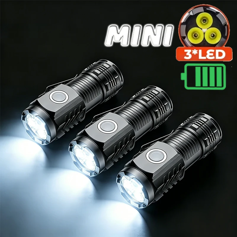Portable Mini 3 LED Handheld F - Outdoor Power Supply ulasan dan harga