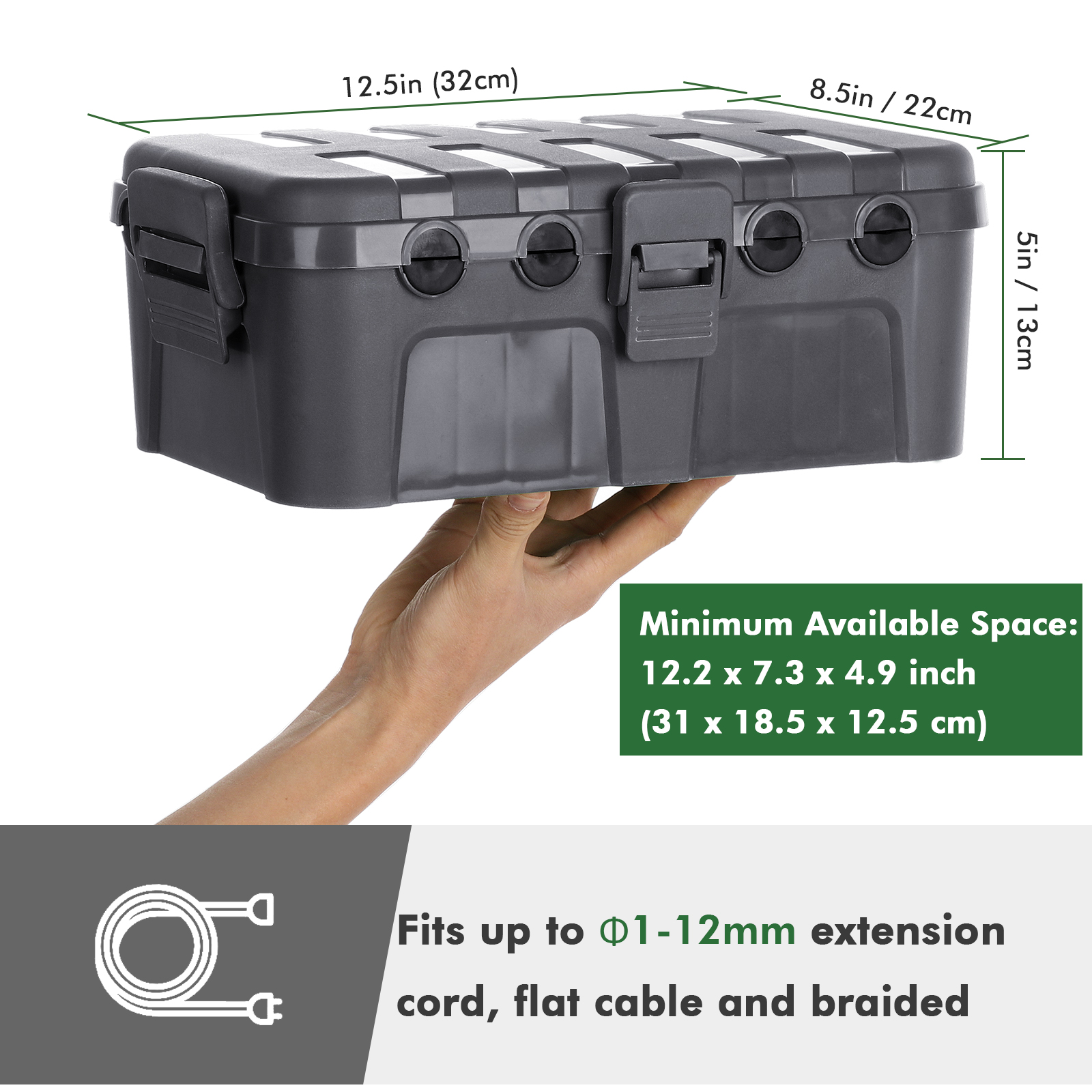 2PK Outdoor Electrical Box Set - Outdoor Power With Timer ulasan dan harga