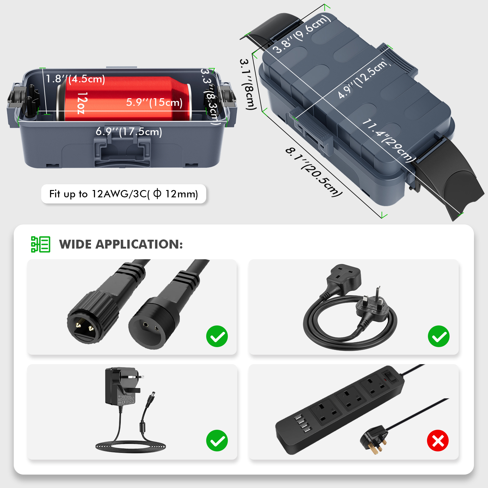 2PK Outdoor Electrical Box Set - Outdoor Power With Timer ulasan dan harga