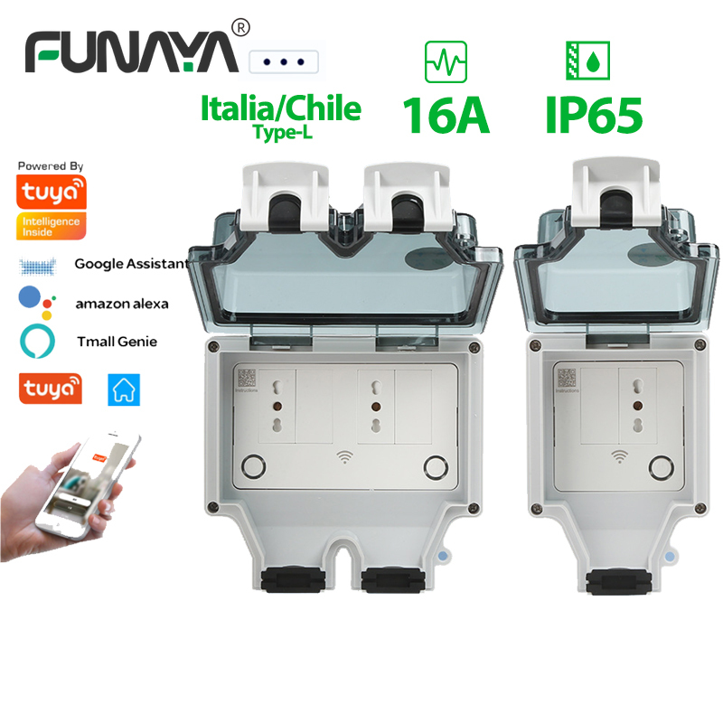 Italia / Chile Tuya Outdoor Wa - Outdoor Power Outlet Wifi ulasan dan harga