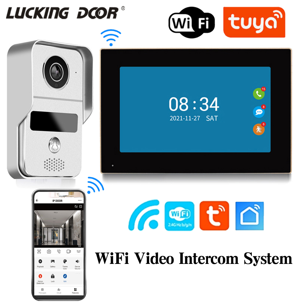 7 Inch Tuya Video Doorbell WiF - Outdoor Power Outlet Wifi ulasan dan harga