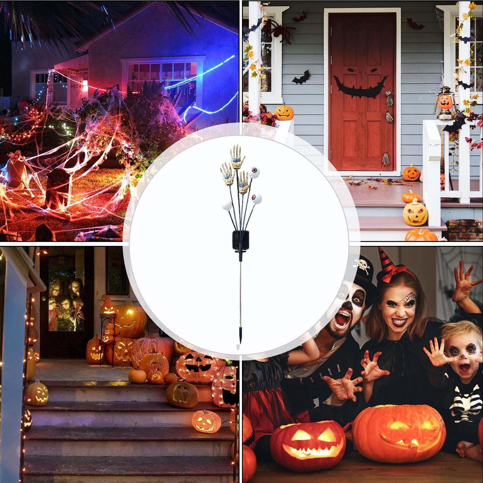 Hand Stake Lights Skeleton Han - Outdoor Yard Power Stake ulasan dan harga