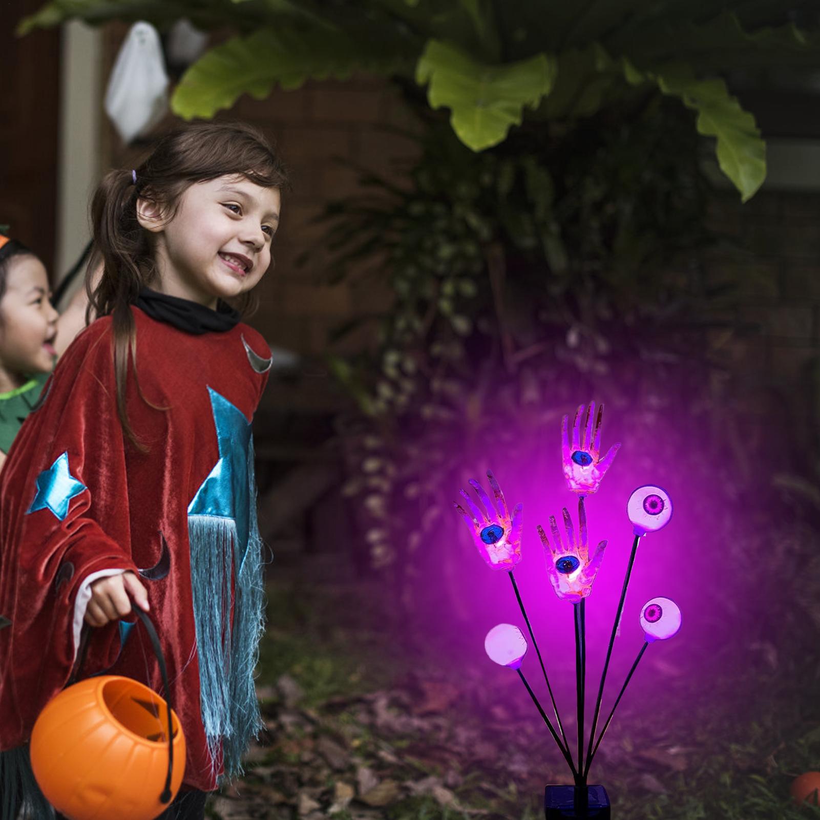Hand Stake Lights Skeleton Han - Outdoor Yard Power Stake ulasan dan harga