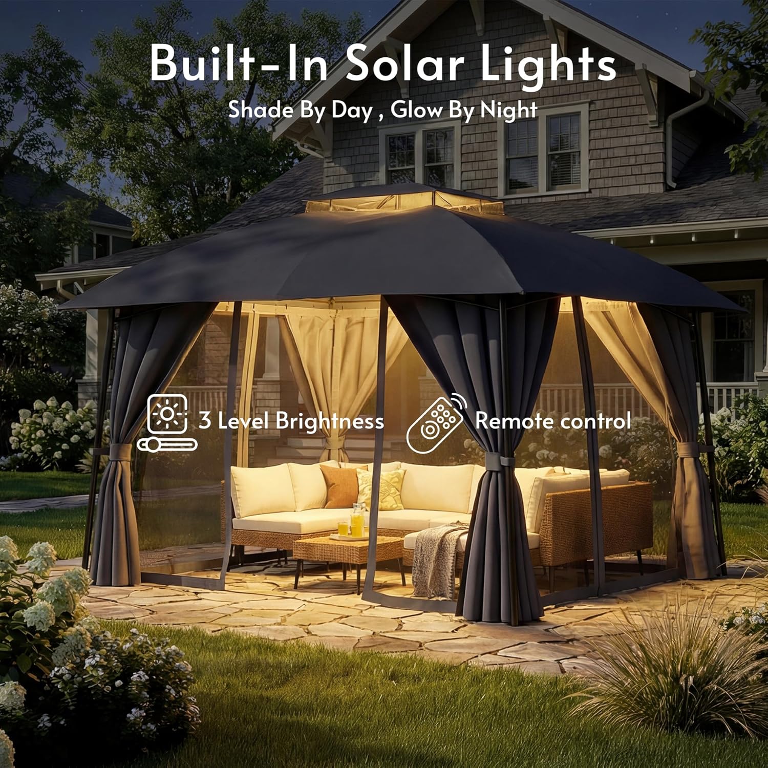 Outdoor Patio Gazebo 10x12 wit - Outdoor Power For Gazebo ulasan dan harga