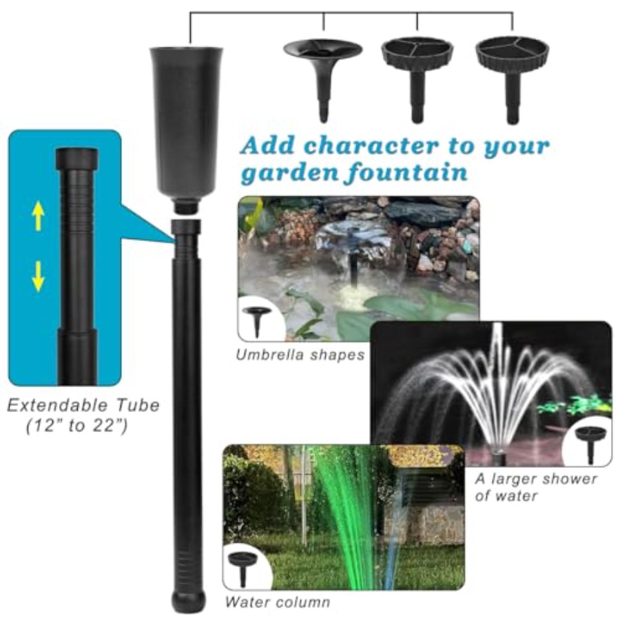 45W 792 GPH LED Pond Pump with - Water Pump Submersible ulasan dan harga