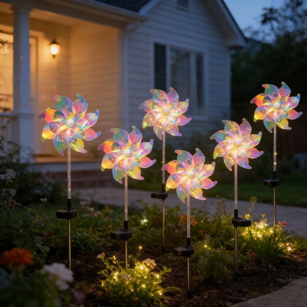 2PCS Colorful Solar Powered Wi - Outdoor Yard Power Stake ulasan dan harga