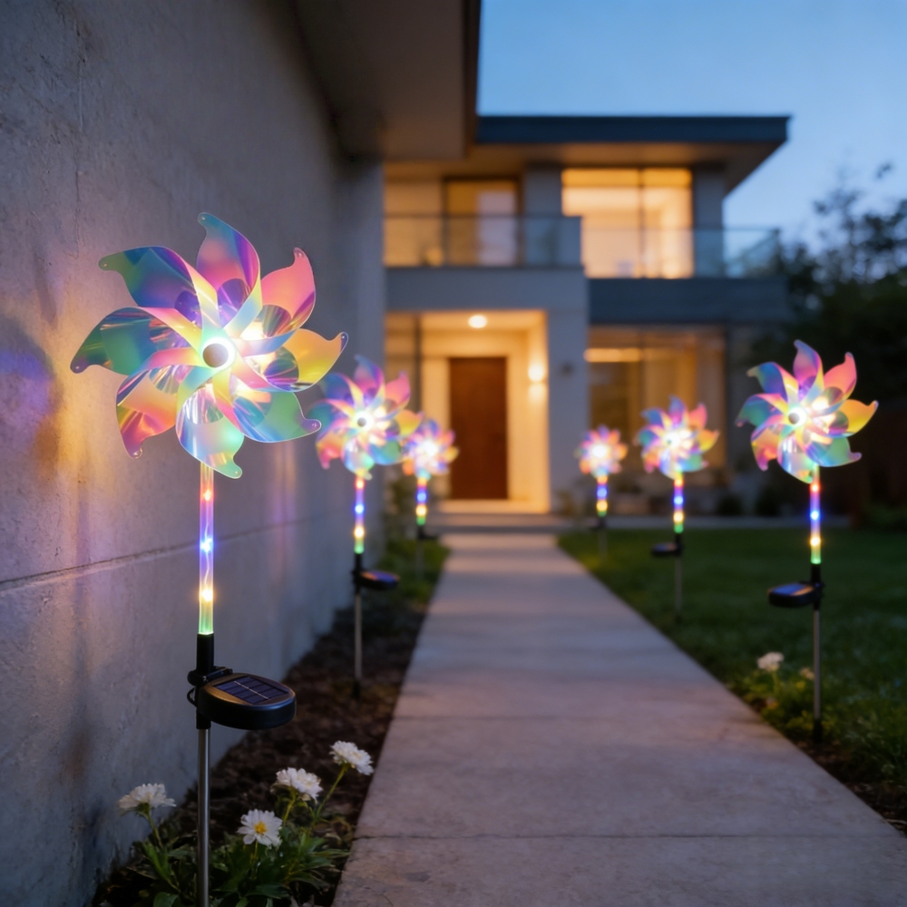 2PCS Colorful Solar Powered Wi - Outdoor Yard Power Stake ulasan dan harga