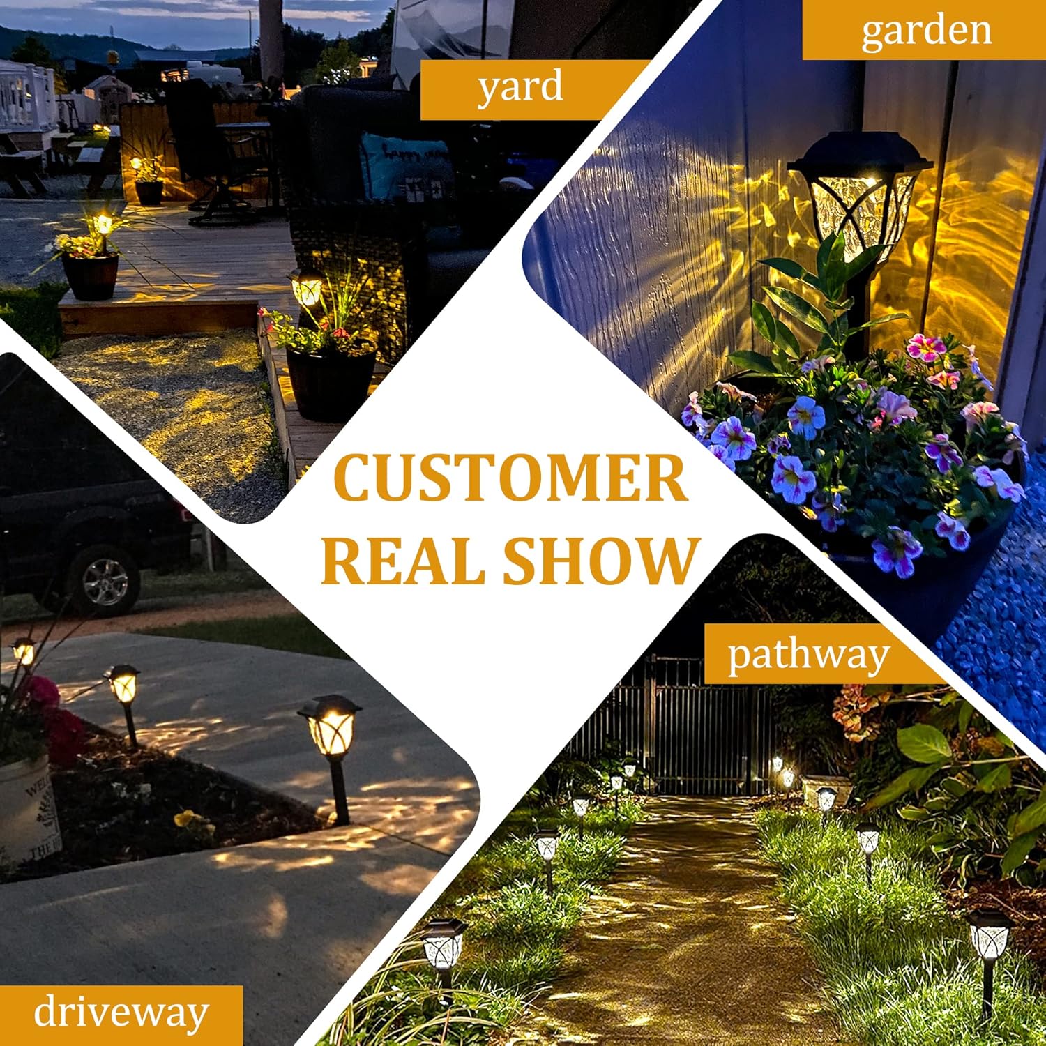 1-8PCS Solar Powered Outdoor G - Outdoor Yard Power Stake ulasan dan harga