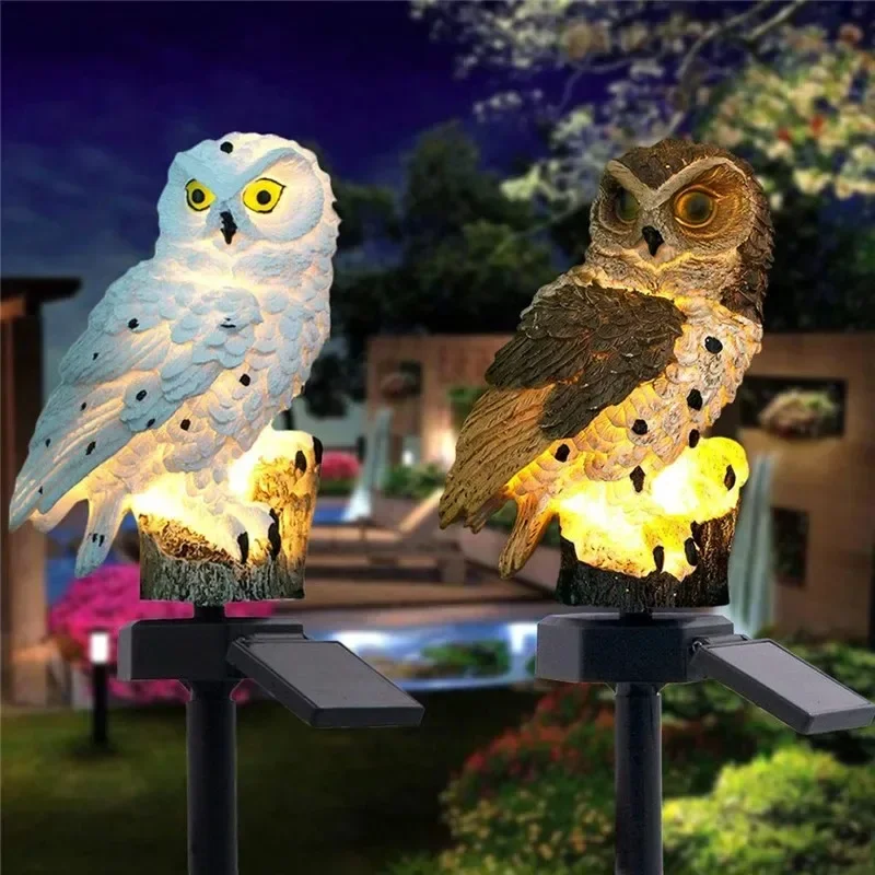 Solar Owl Statue Garden Light  - Outdoor Power Supply ulasan dan harga