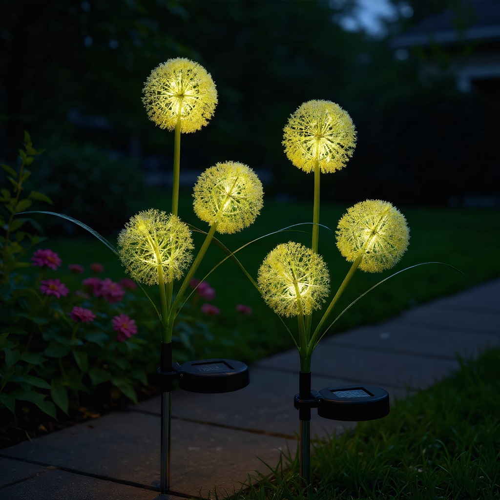 Outdoor Solar Dandelion Flower - Outdoor Yard Power Stake ulasan dan harga