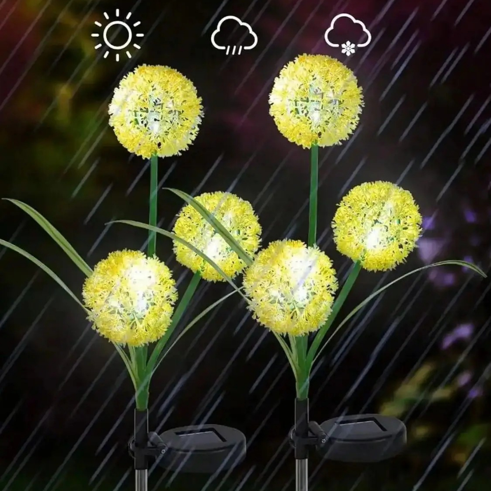Outdoor Solar Dandelion Flower - Outdoor Yard Power Stake ulasan dan harga