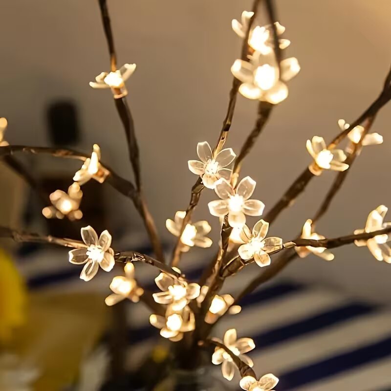 1/2PC 20LED Cherry Blossom Tre - Outdoor Power Supply ulasan dan harga