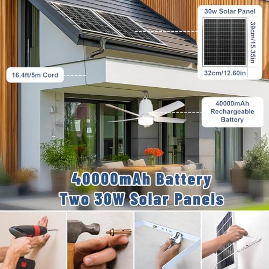 Outdoor ceiling fan light for  - Outdoor Power For Gazebo ulasan dan harga