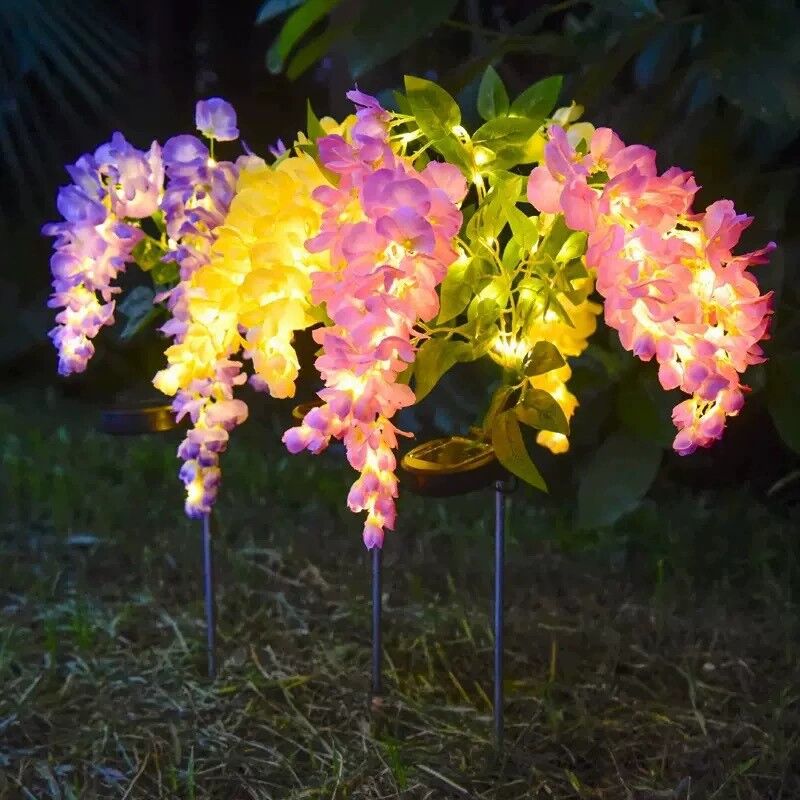 1PC Solar Powered Wisteria Sta - Outdoor Yard Power Stake ulasan dan harga