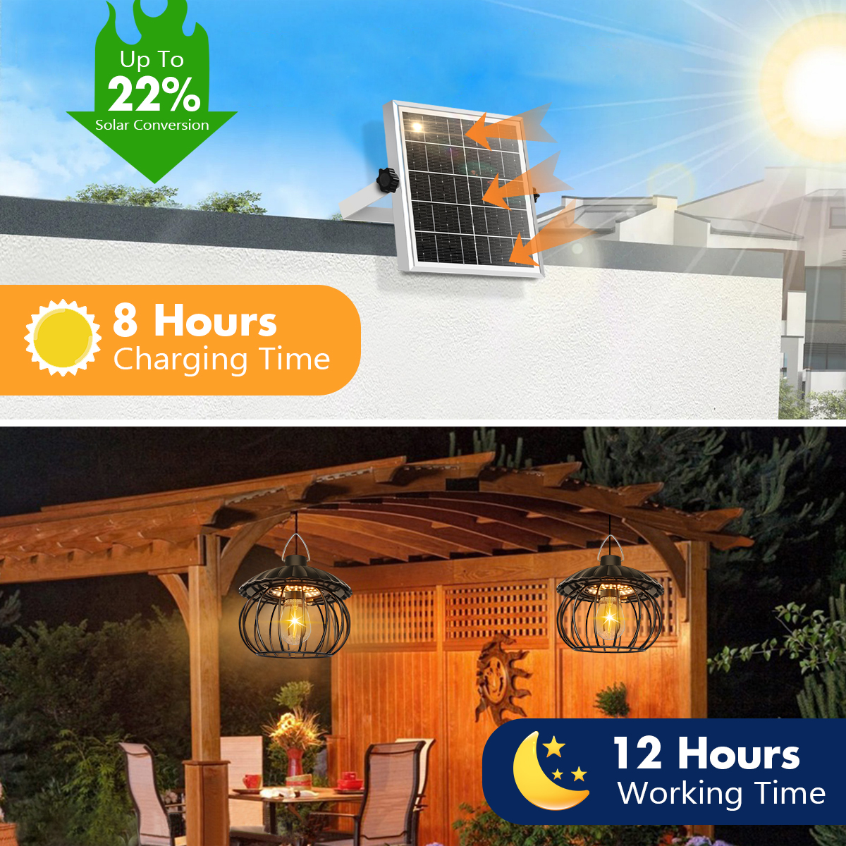 Split Solar Powered Pumpkin So - Outdoor Power For Gazebo ulasan dan harga
